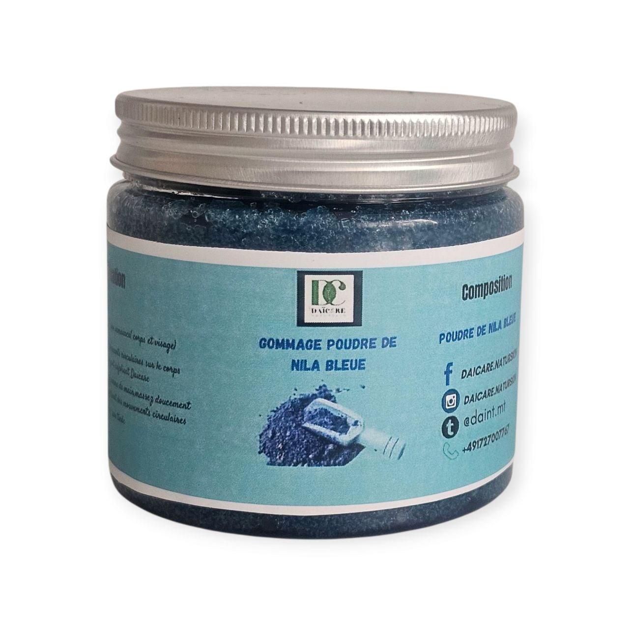 Gommage corps & visage à la poudre de nila bleue