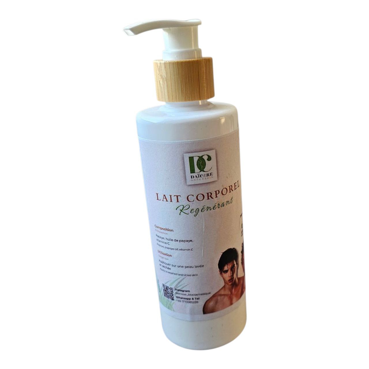 Lait corporel régénérant – Papaye, Huile de Palme & Vitamine C