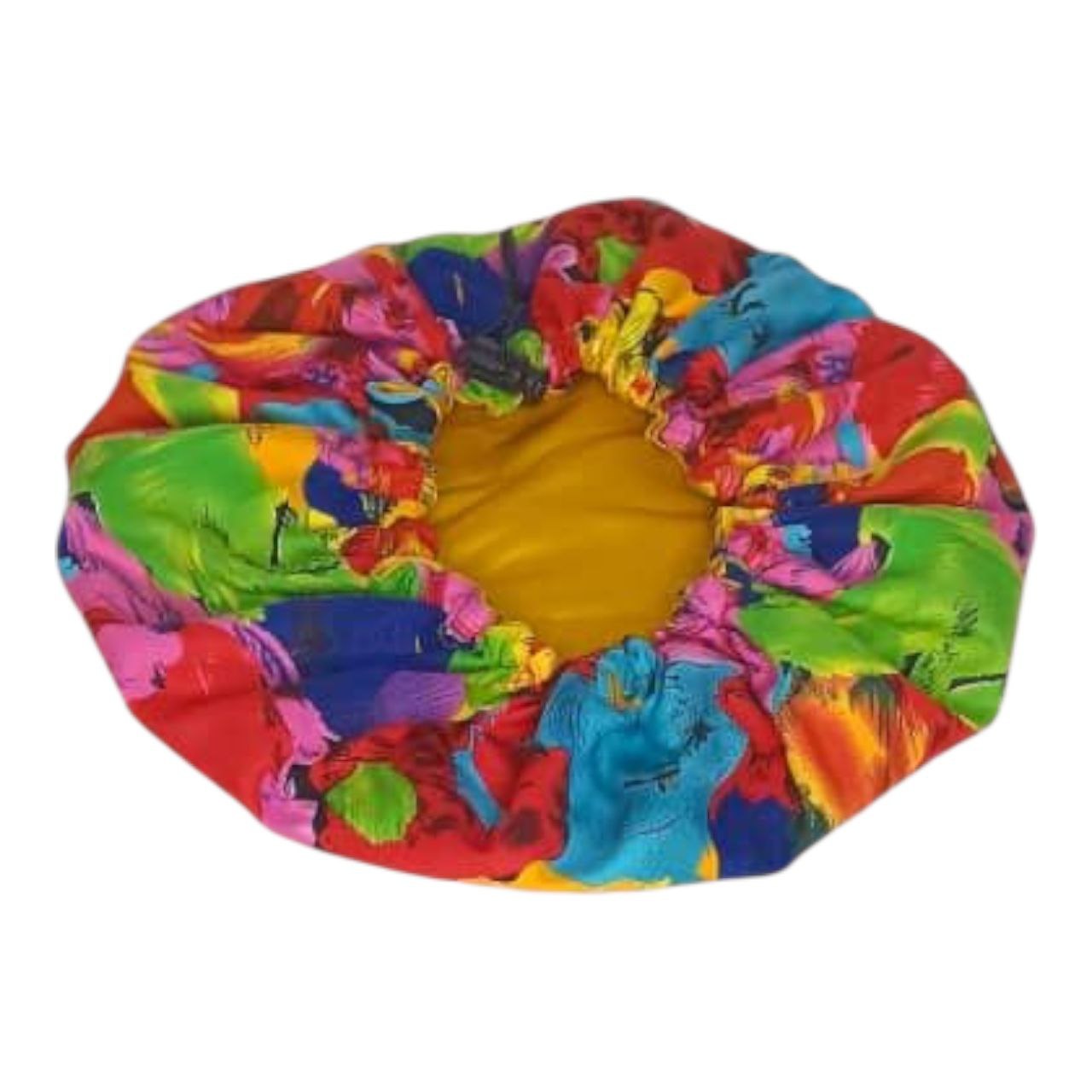 Bonnet en satin deux tons ajustable