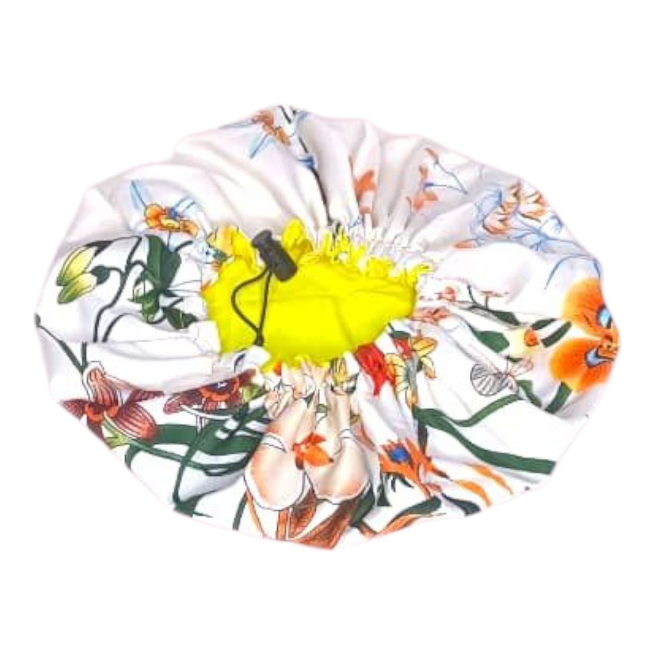 Bonnet en satin deux tons ajustable