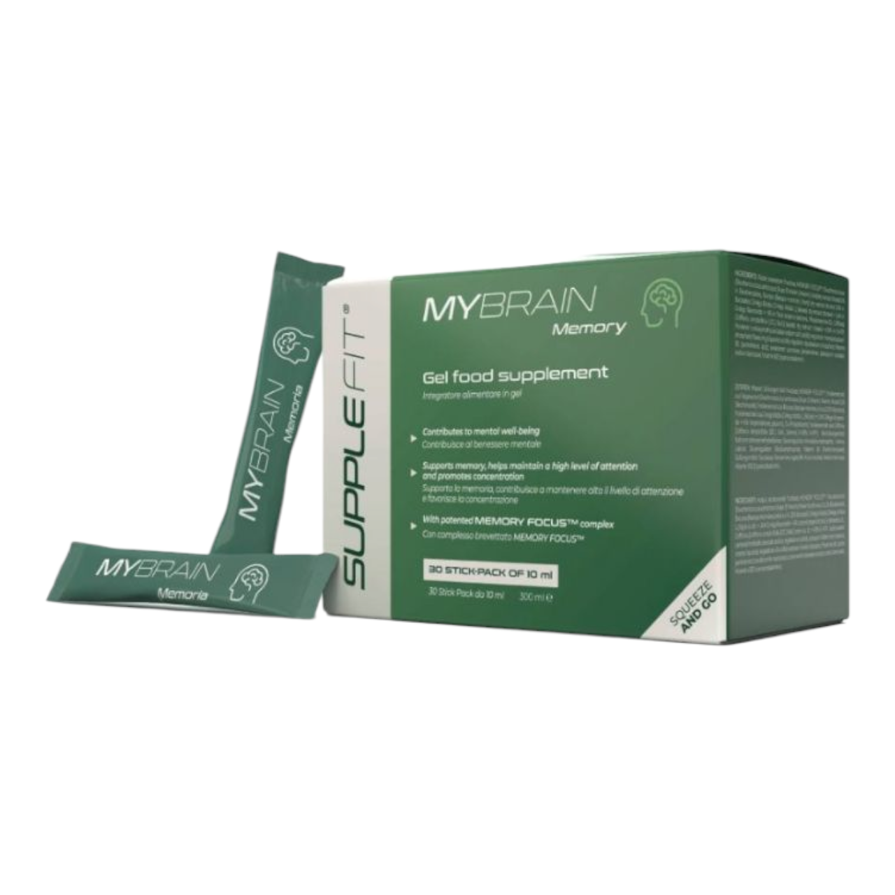 MYBRAIN - COMPLÉMENT ALIMENTAIRE EN GEL POUR LA MÉMOIRE ET LA CONCENTRATION - 300 ML
