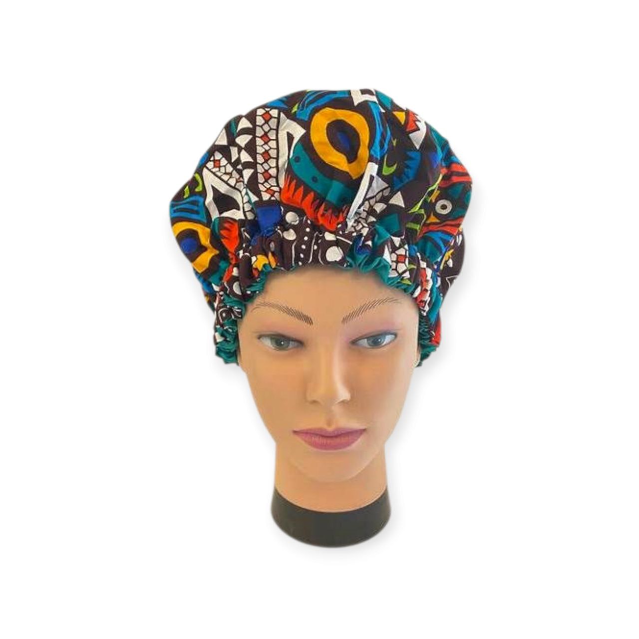 Bonnet en satin deux tons ajustable