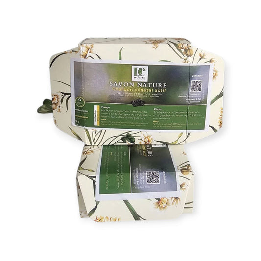 Savon naturel au charbon végétal actif